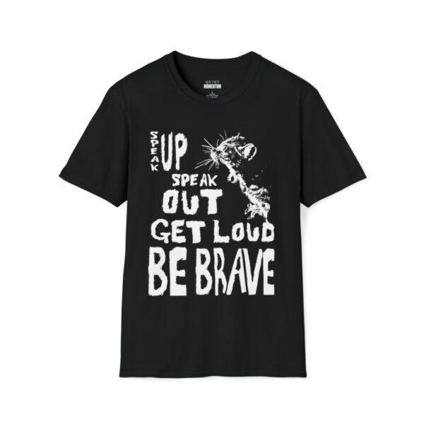 Brave Cat Unisex Softstyle T-Shirt - Image 4
